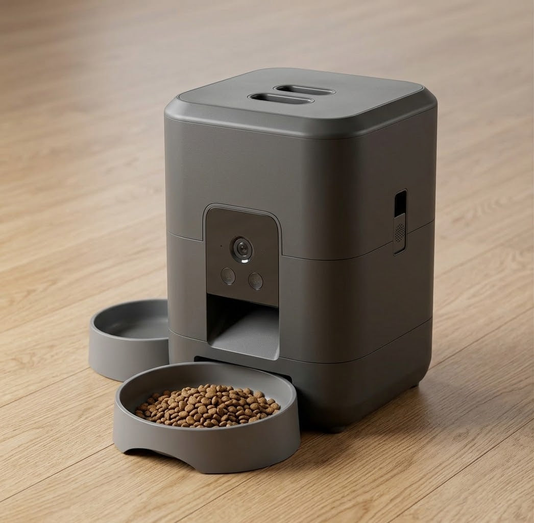 Smart Pet Feeder with Camera and Wi-Fi Control