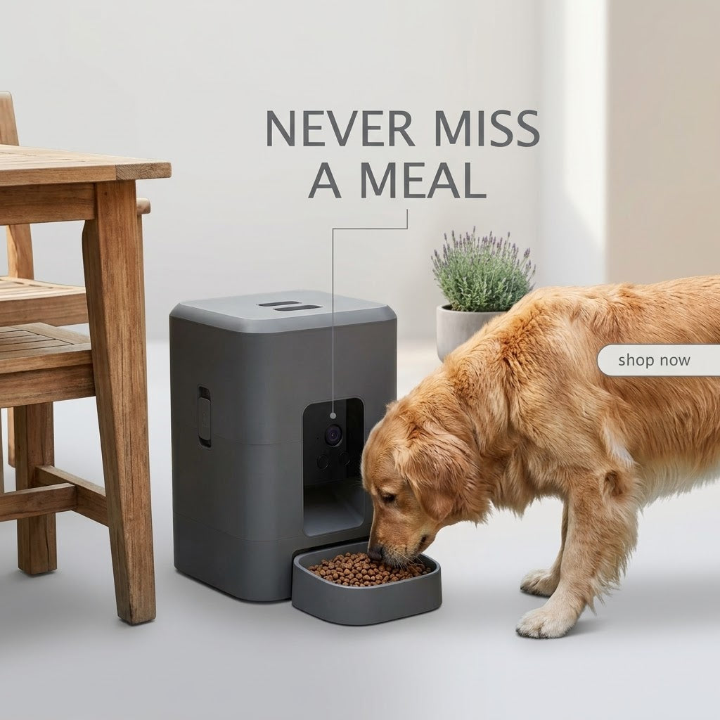 Smart Pet Feeder with Camera and Wi-Fi Control