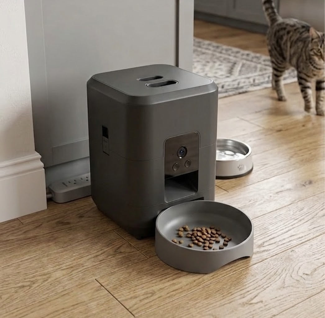 Smart Pet Feeder with Camera and Wi-Fi Control
