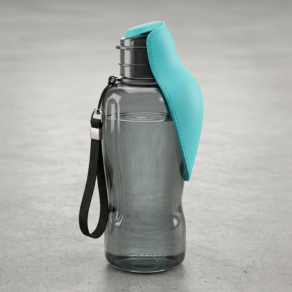 Portable Pet Water Bottle with Bowl